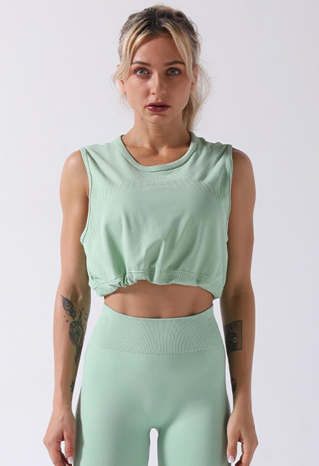 Balance Sleeveless Crop Top - Mayzia