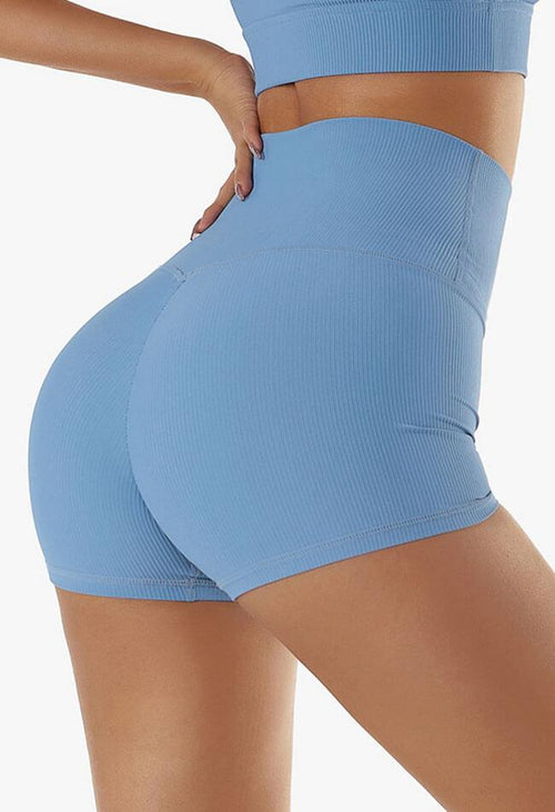 Butt Lift Ribbed Elastic Shorts - Breathe - Mayzia