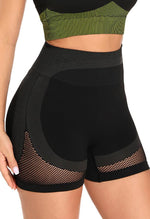 Contrast Mesh Seamless Shorts - Mayzia