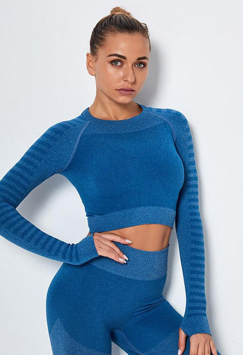 Demand Seamless Sleeved Top - Mayzia