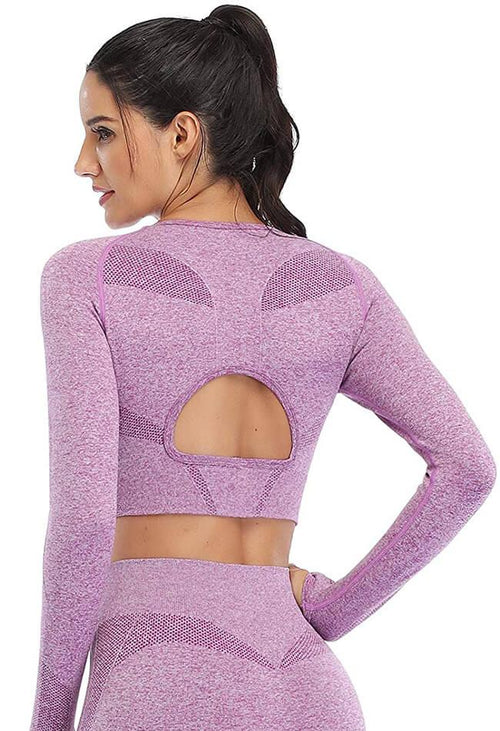 Dreamy Seamless Sleeved Top - Mayzia