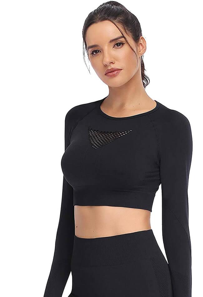 Dreamy Seamless Sleeved Top - Mayzia