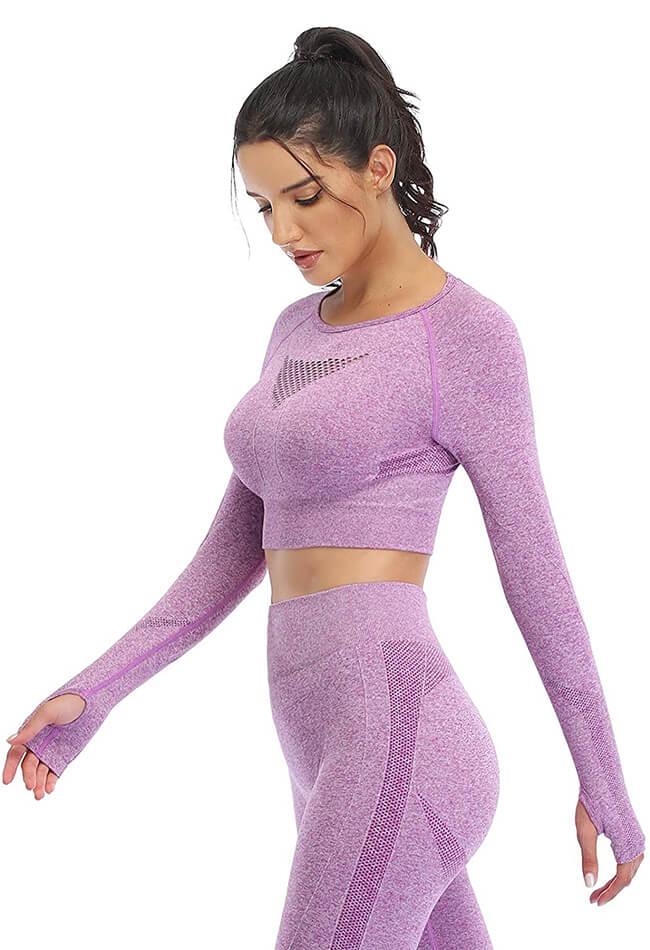 Dreamy Seamless Sleeved Top - Mayzia