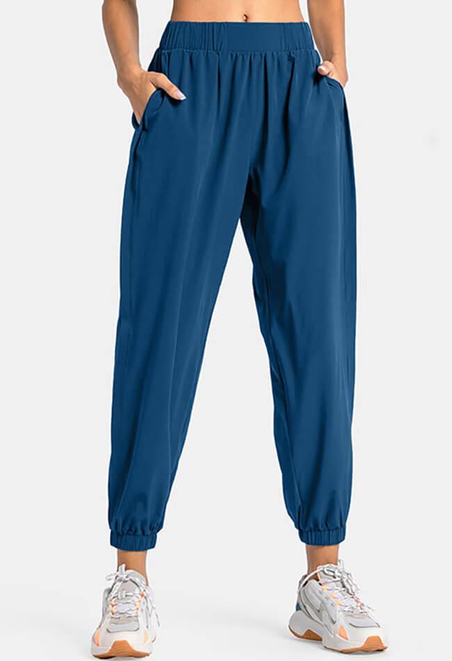 Elastic Waist Pocket Jogger Sweatpants - Mayzia