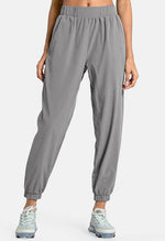 Elastic Waist Pocket Jogger Sweatpants - Mayzia