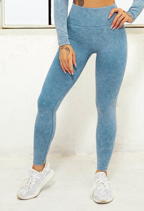 Feather High Rise Seamless Legging - Ezra - Mayzia