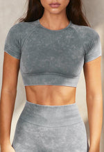 Feather Seamless Crop Top - Ezra - Mayzia