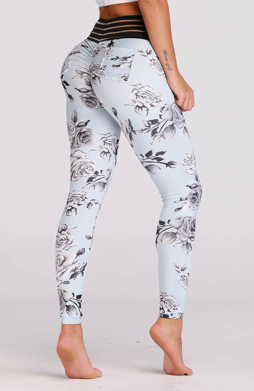 Floral Pocket Push Up Legging – Mayzia