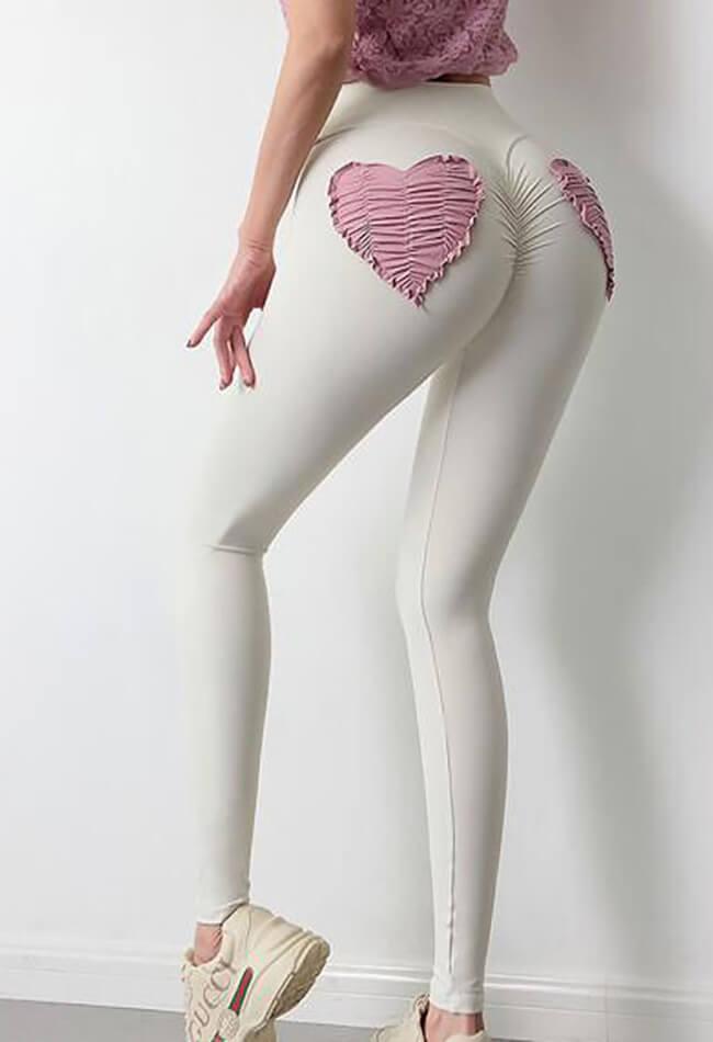 Heart Print Scrunch Legging - Mayzia