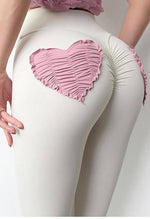 Heart Print Scrunch Legging - Mayzia