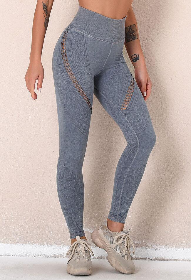 High-Waist Mesh Seamless Legging - Haven - Mayzia