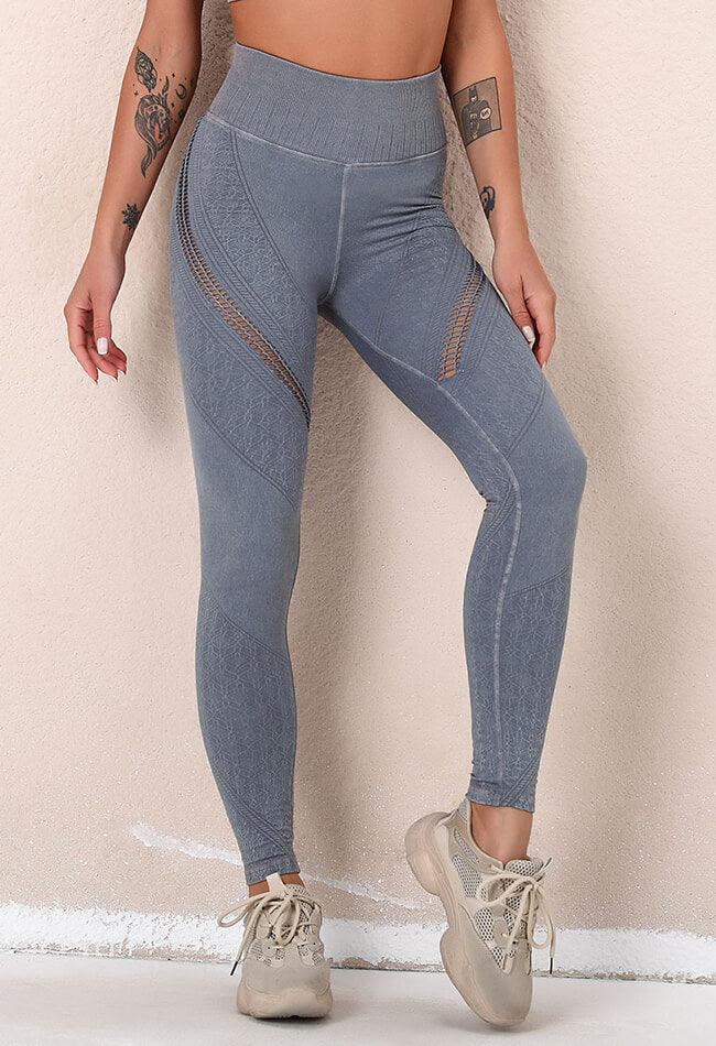 High-Waist Mesh Seamless Legging - Haven - Mayzia