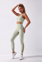 High-Waist Mesh Seamless Legging - Zephyr - Mayzia