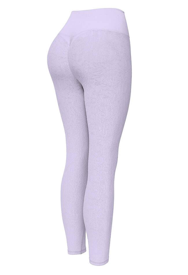 High-Waist Wood Textured  Butt Lifting Legging - Mayzia
