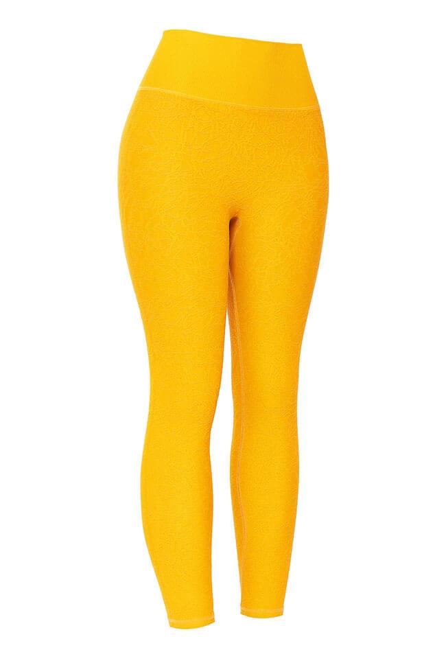 High-Waist Wood Textured  Butt Lifting Legging - Mayzia