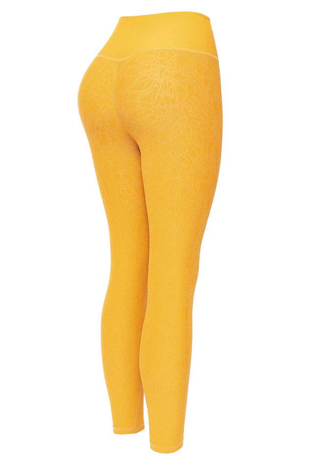 High-Waist Wood Textured  Butt Lifting Legging - Mayzia