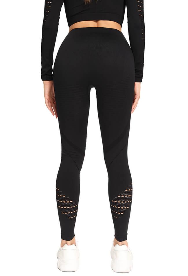 Hollow Out Seamless Legging - Vivid - Mayzia