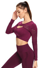 Hollow Out Seamless Top - Vivid - Mayzia