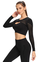 Hollow Out Seamless Top - Vivid - Mayzia