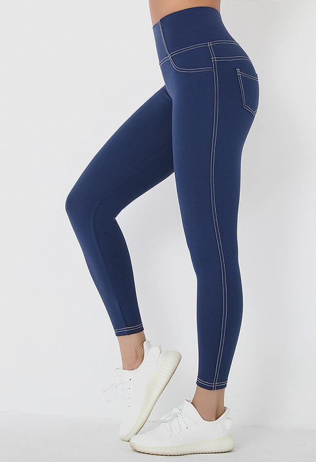 Imitation Denim Pocket Legging - Mayzia