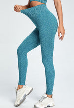 Leopard High Waist Stretch Legging - Linen - Mayzia