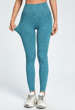 Leopard High Waist Stretch Legging - Linen - Mayzia