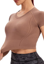 Quick-Dry Slim Active Crop Top - Mayzia