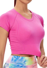 Quick-Dry Slim Active Crop Top - Mayzia