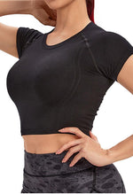 Quick-Dry Slim Active Crop Top - Mayzia