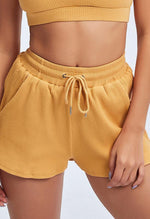 Ribbed Drawstring Loose Shorts - Sadie - Mayzia