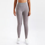 Ribbed High Elastic Seamless Legging - Senta - Mayzia