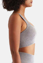 Ribbed High Elastic Seamless Sports Bra - Senta - Mayzia