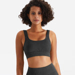 Ribbed High Elastic Seamless Sports Bra - Senta - Mayzia