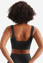 Ribbed High Elastic Seamless Sports Bra - Senta - Mayzia