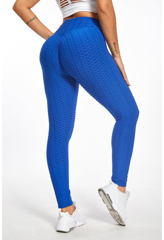 Blue Push Up leggings, Blue Push-Up Sculpt leggings