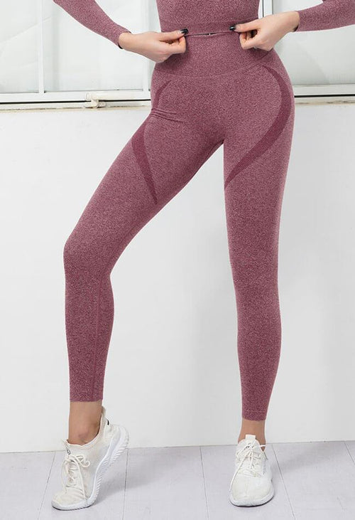 Seamless High Rise Stretchy Legging - Terry - Mayzia