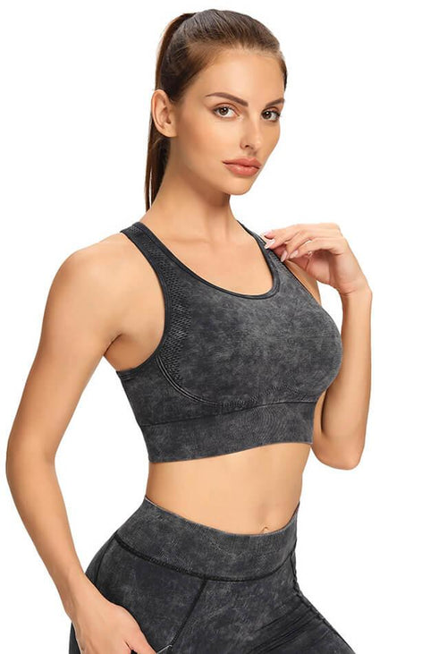 Seamless Scoop Neck Sports Bra - Athena - Mayzia