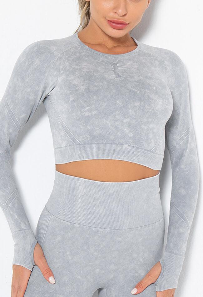 Seamless Slim Crop Top - Invigorate - Mayzia