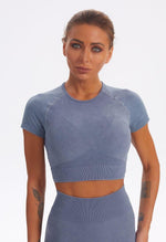 Seamless Washed Crop Top - Easy - Mayzia