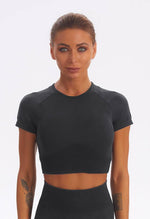 Seamless Washed Crop Top - Easy - Mayzia