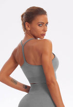 Seamless Washed Racerback Sports Bra - Easy - Mayzia