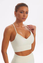 Seamless Washed Racerback Sports Bra - Easy - Mayzia