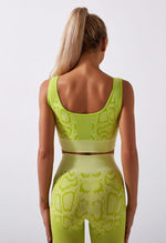 Snakeskin Seamless Sports Bra - Mayzia