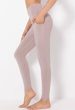 Solid Mid-Waist Pocket Legging - Simple - Mayzia