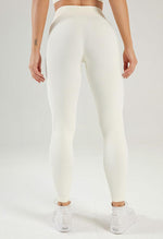 Solid Ribbed High Waist Seamless Legging - Century - Mayzia