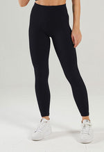 Solid Ribbed High Waist Seamless Legging - Century - Mayzia