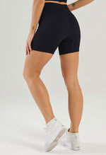 Solid Ribbed High Waist Seamless Shorts - Century - Mayzia