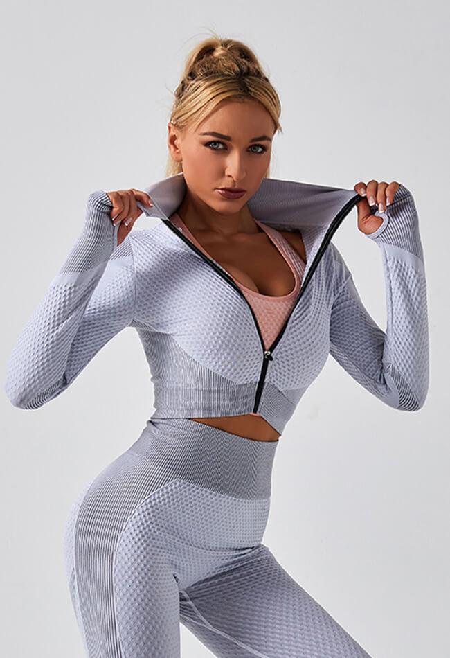 The Movement Zip Crop - Mayzia