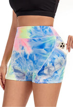 Tie-Dye Pocket Tummy Control Bike Shorts - Mayzia