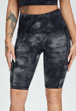 Tie-Dye Slim Shorts - Action - Mayzia